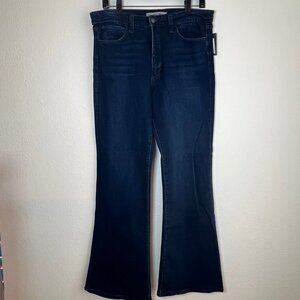 NWT New $288 Joe's High Rise Flare Jeans Size 32 Dark Wash Stretch